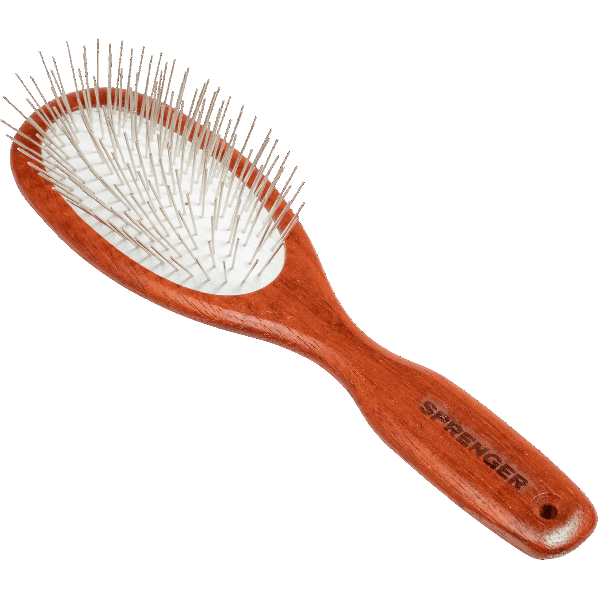 Perie pentru câini, cu peri lungi – fixați prin îndoire, dinți metalici de 27 mm