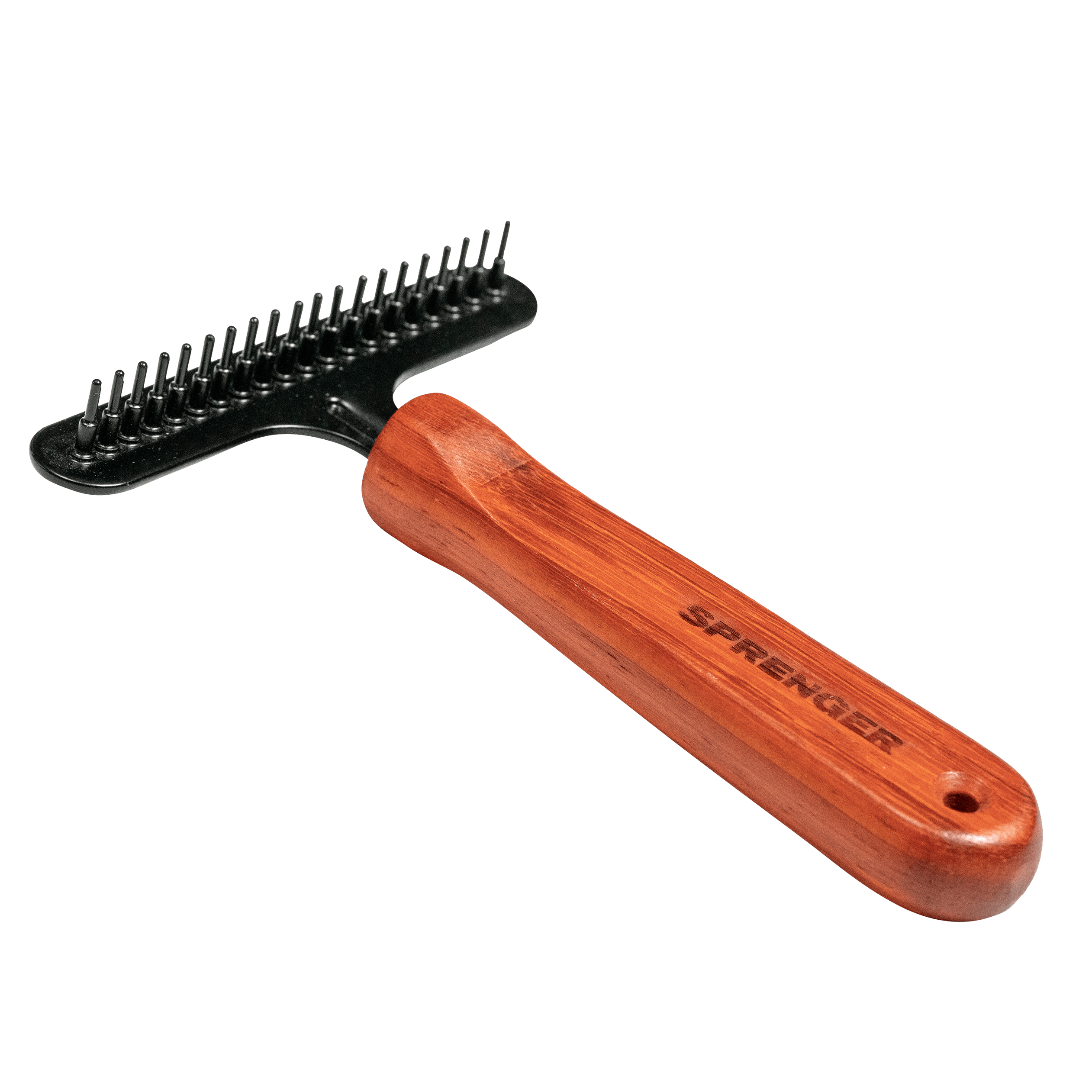 Greblă pentru câini – acoperită cu oțel, 1 rând