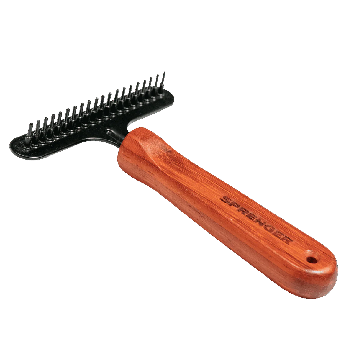 Greblă pentru câini – oțel acoperit, 1 rând