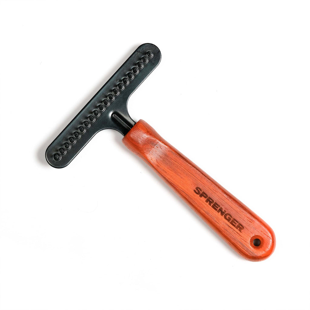 Greblă pentru câini – acoperită cu oțel, 1 rând