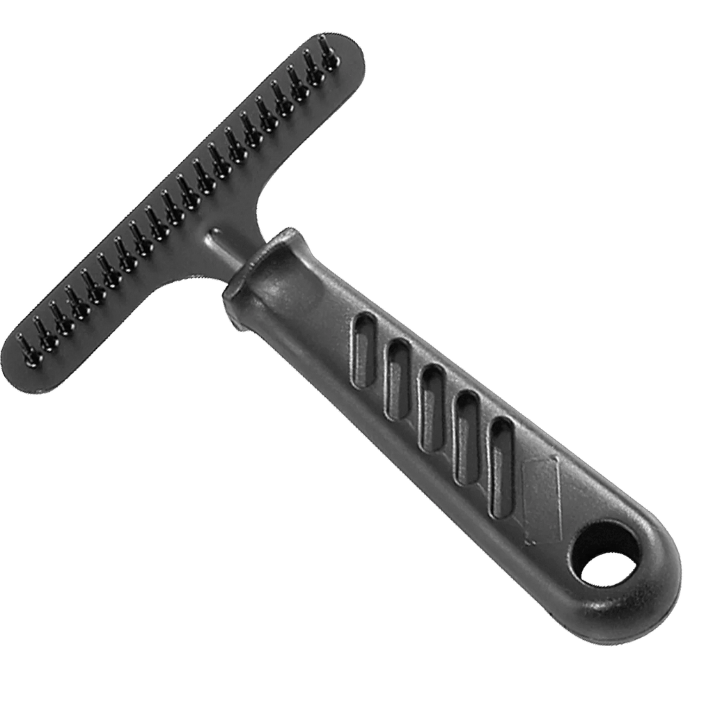 Greblă pentru câini – oțel acoperit, 1 rând