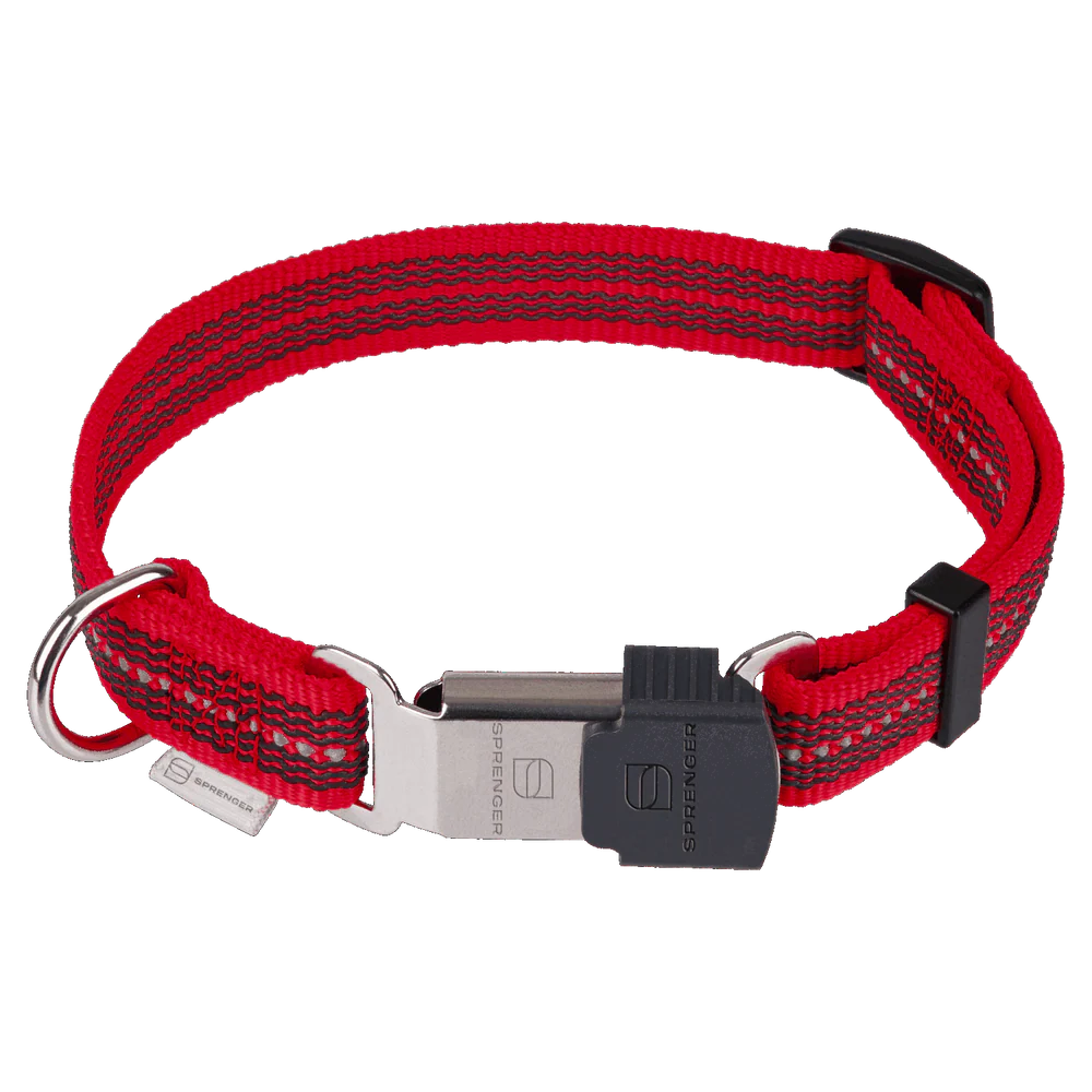 Zgardă reglabilă pentru câini – reflectorizantă