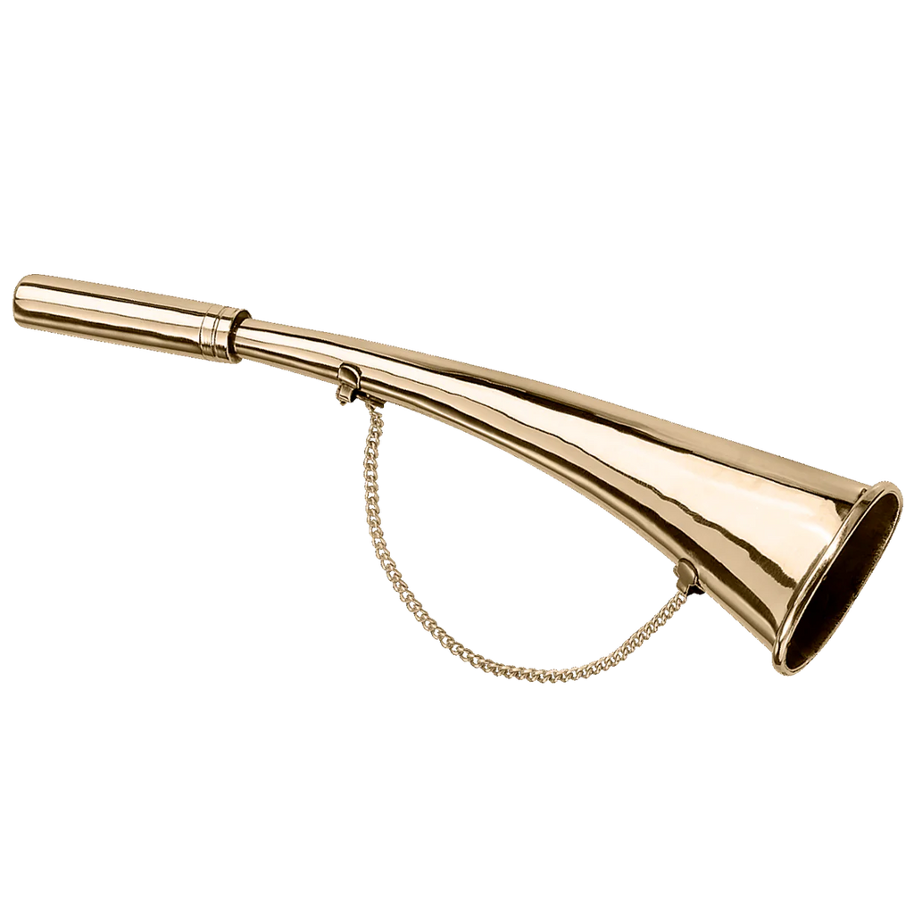 Corn de semnalizare Sprenger din alamă lustruită, 27 cm / 11"
