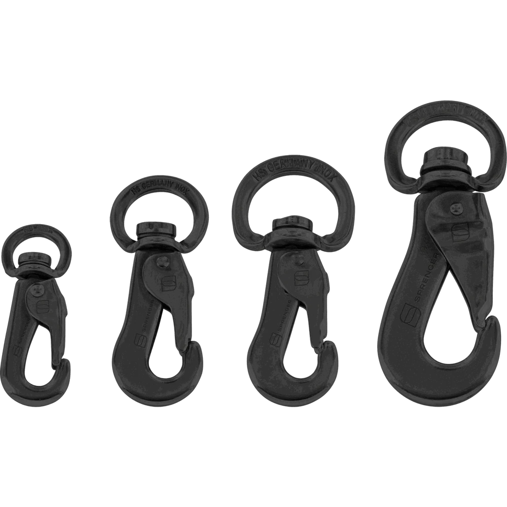 Cârlig SPRENGER - oțel inoxidabil negru