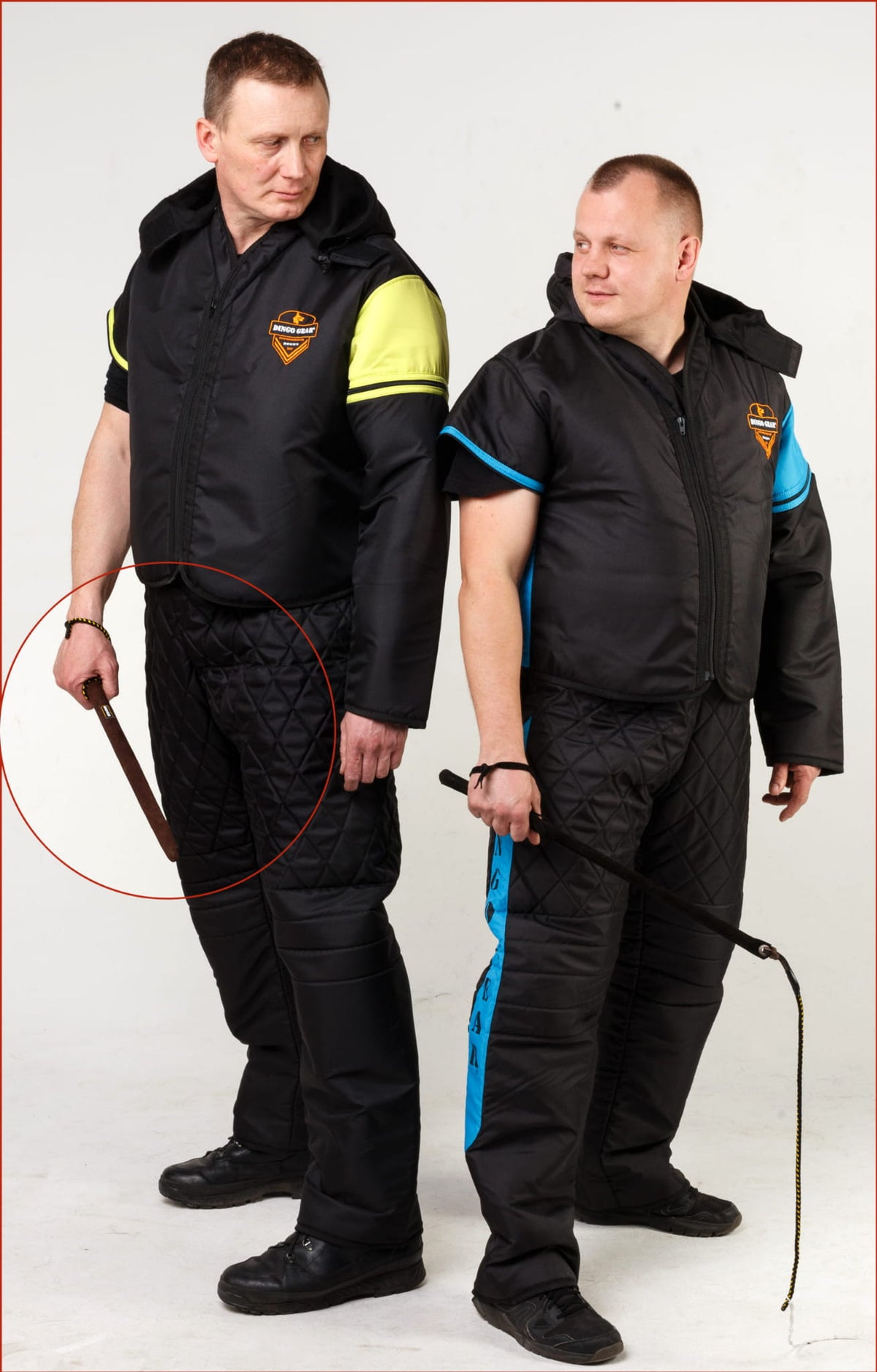 Dingo Gear – Baston standard din piele întoarsă pentru figuranți – 60 cm de control flexibil