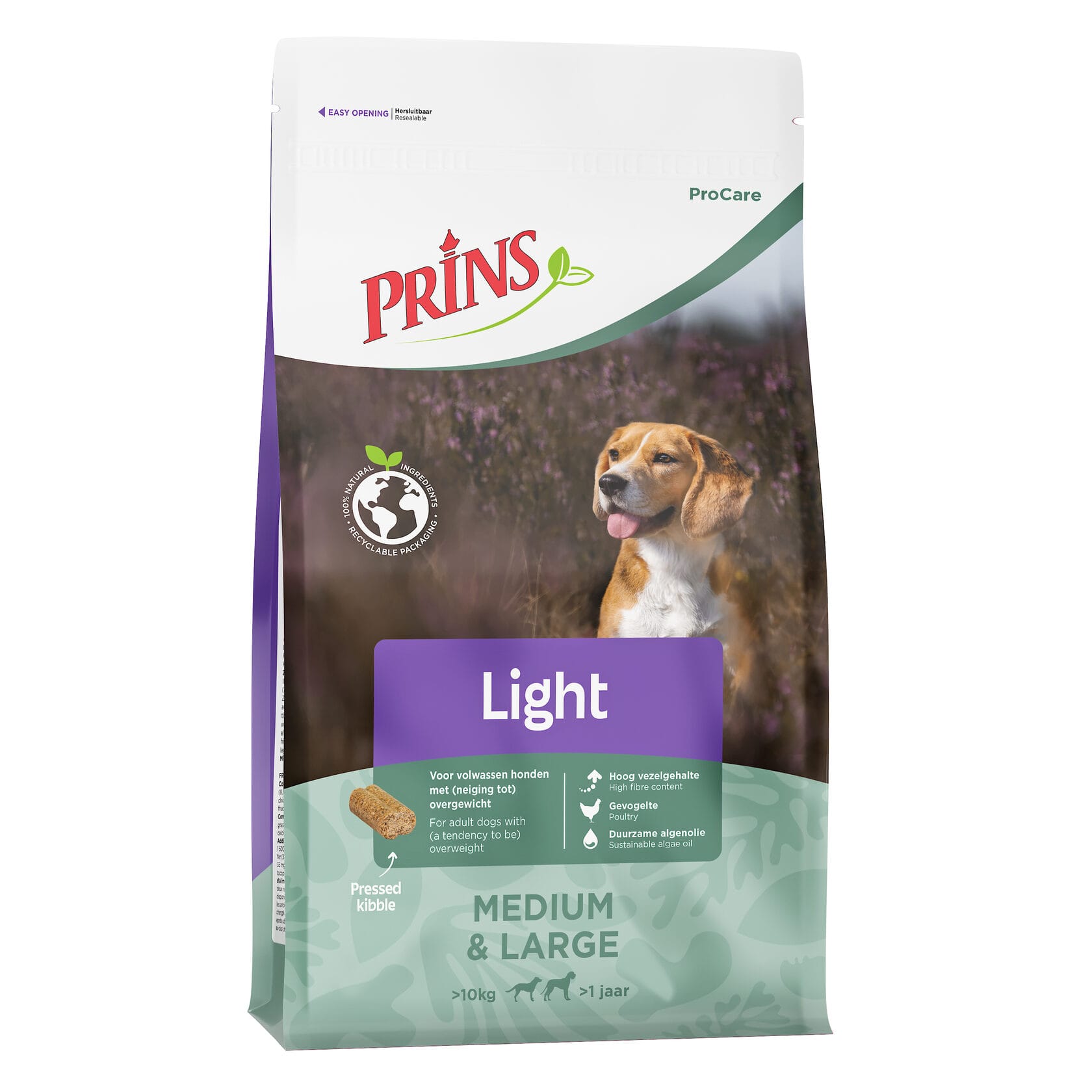 Prins ProCare Light Low Calorie – Hrană pentru câini adulți supraponderali, cu pui și curcan