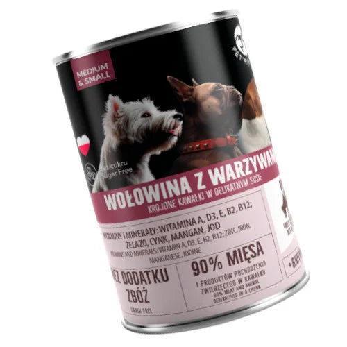 Pet Republic Hrană Umedă pentru câini cu Vită 400g
