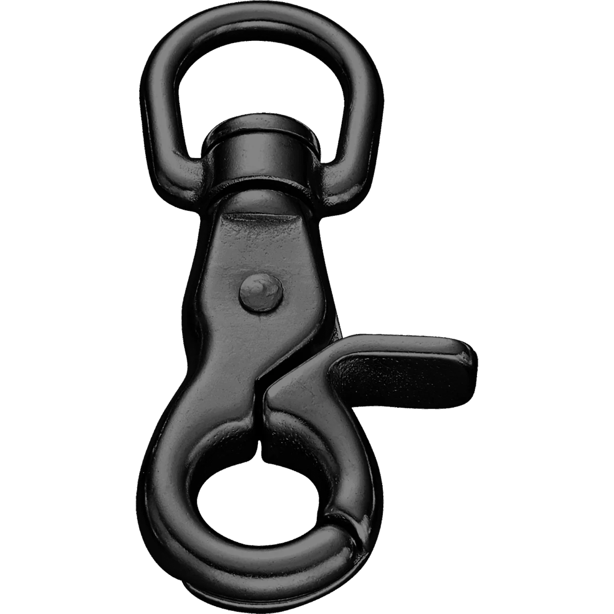 Cârlig tip foarfecă – oțel inoxidabil cu rășină neagră, 65 mm