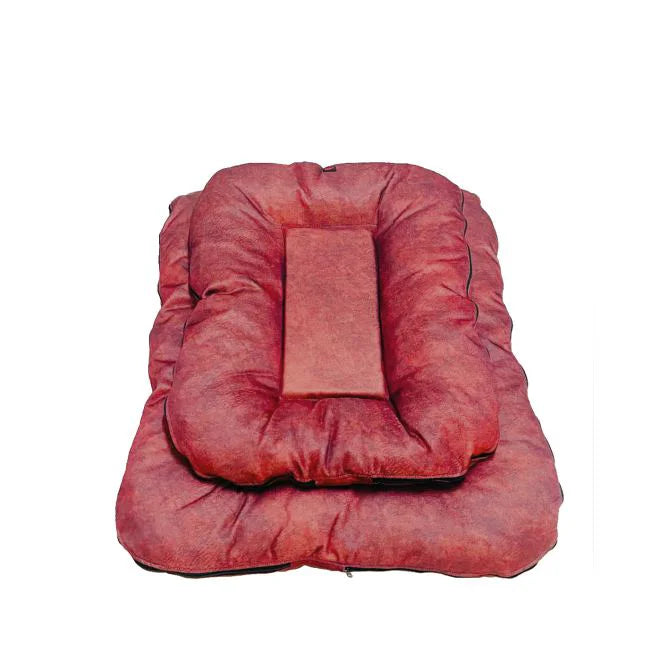 Set Natura Twin Perna Pat Inhouse 2 Dimensiuni Burgundy