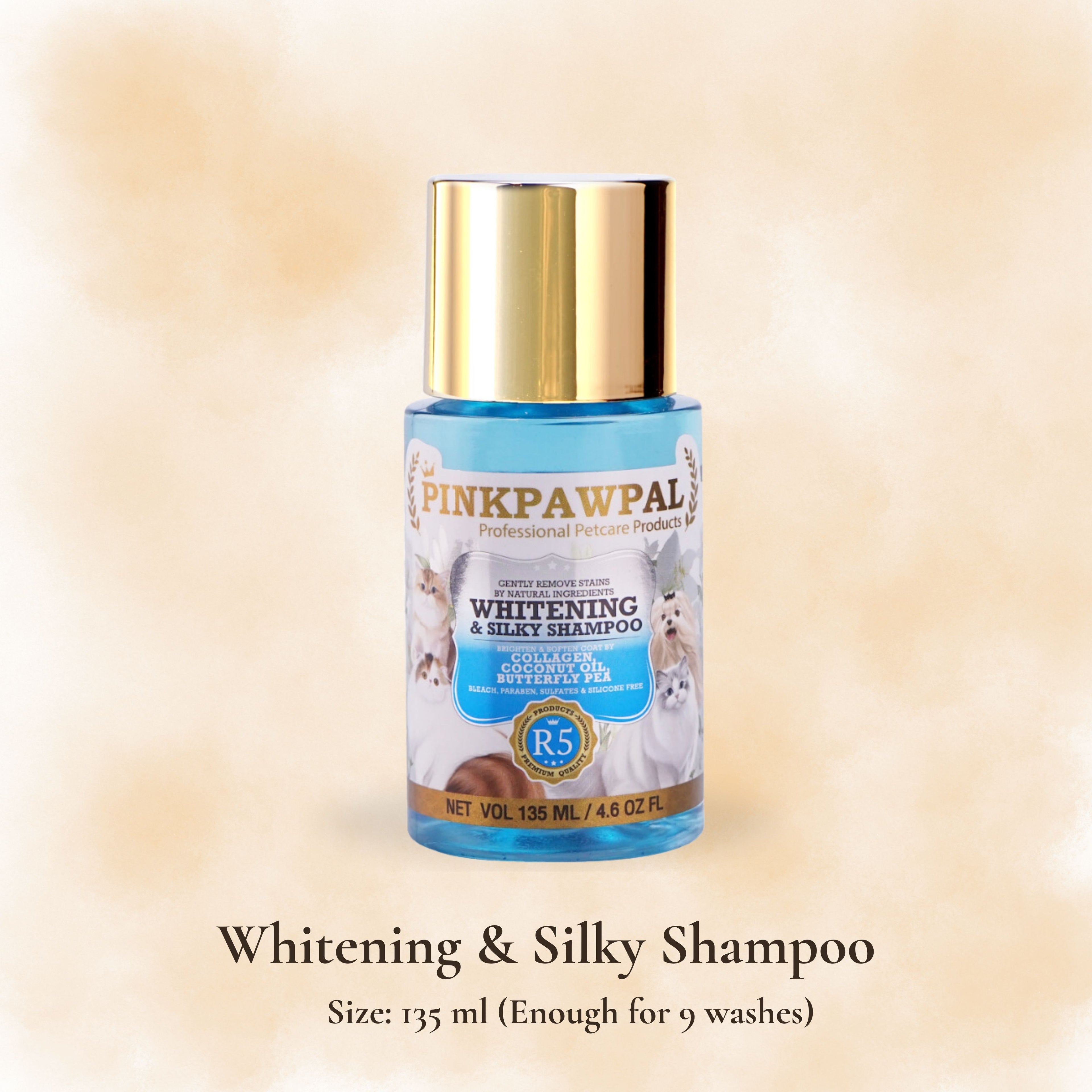 Whitening & Silky Shampoo - Șampon pentru albirea și netezirea blănii, pisici și câini
