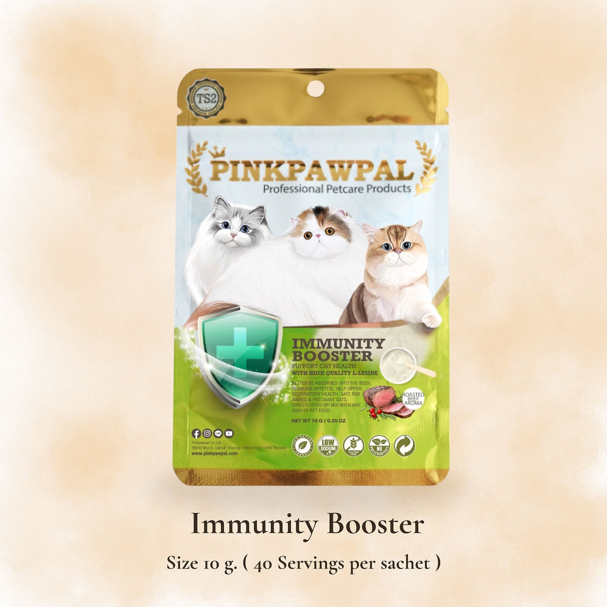 Immunity Booster - Supliment cu L-Lizină pentru susținerea imunității la pisici