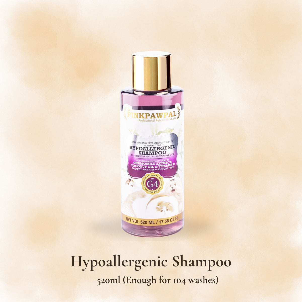 Hypoallergenic Shampoo - Șampon hipoalergenic pentru piele sensibilă, pisici și câini