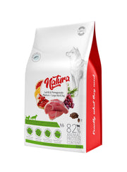 Natura Low Grain hrana uscata pentru caini adulti de talie medie si mare, cu miel și rodie-12 Kg