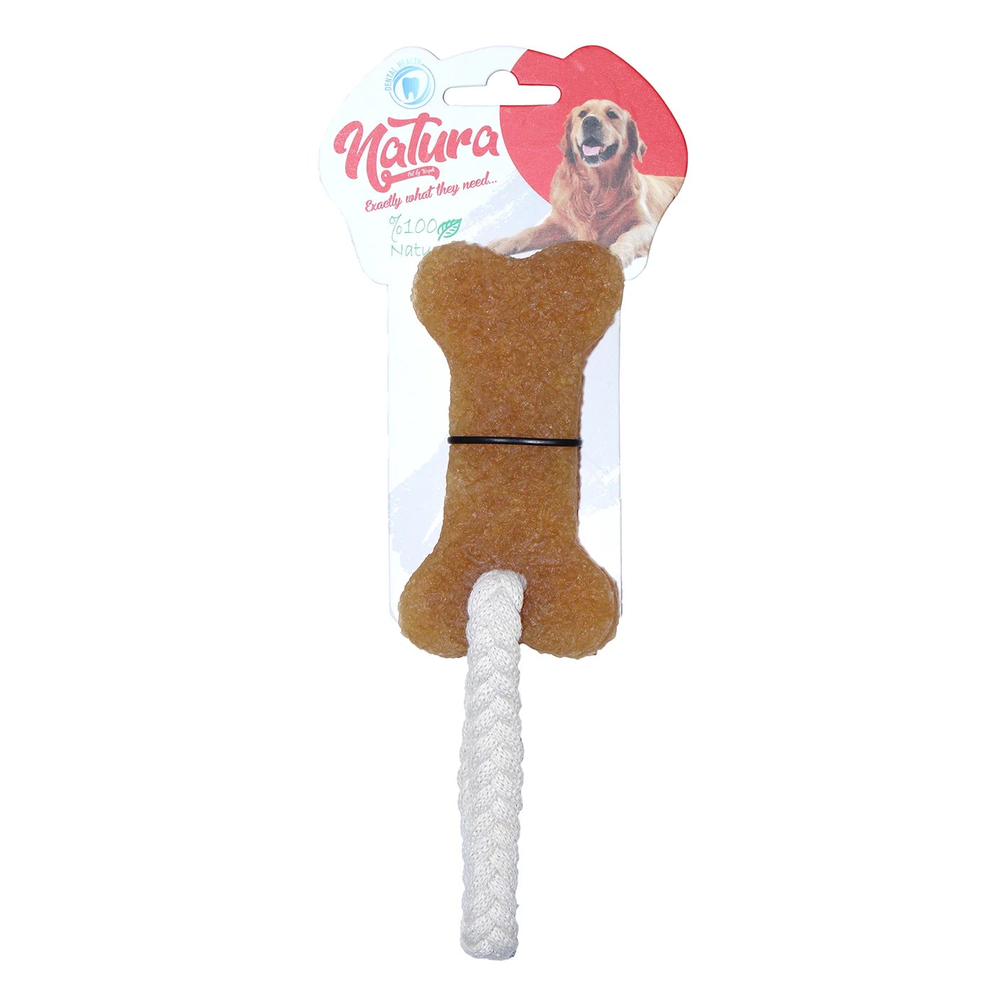 Jucărie pentru câini – Natura Rubber Small Bone Dog Chew Toy PTH-062 (19 cm)