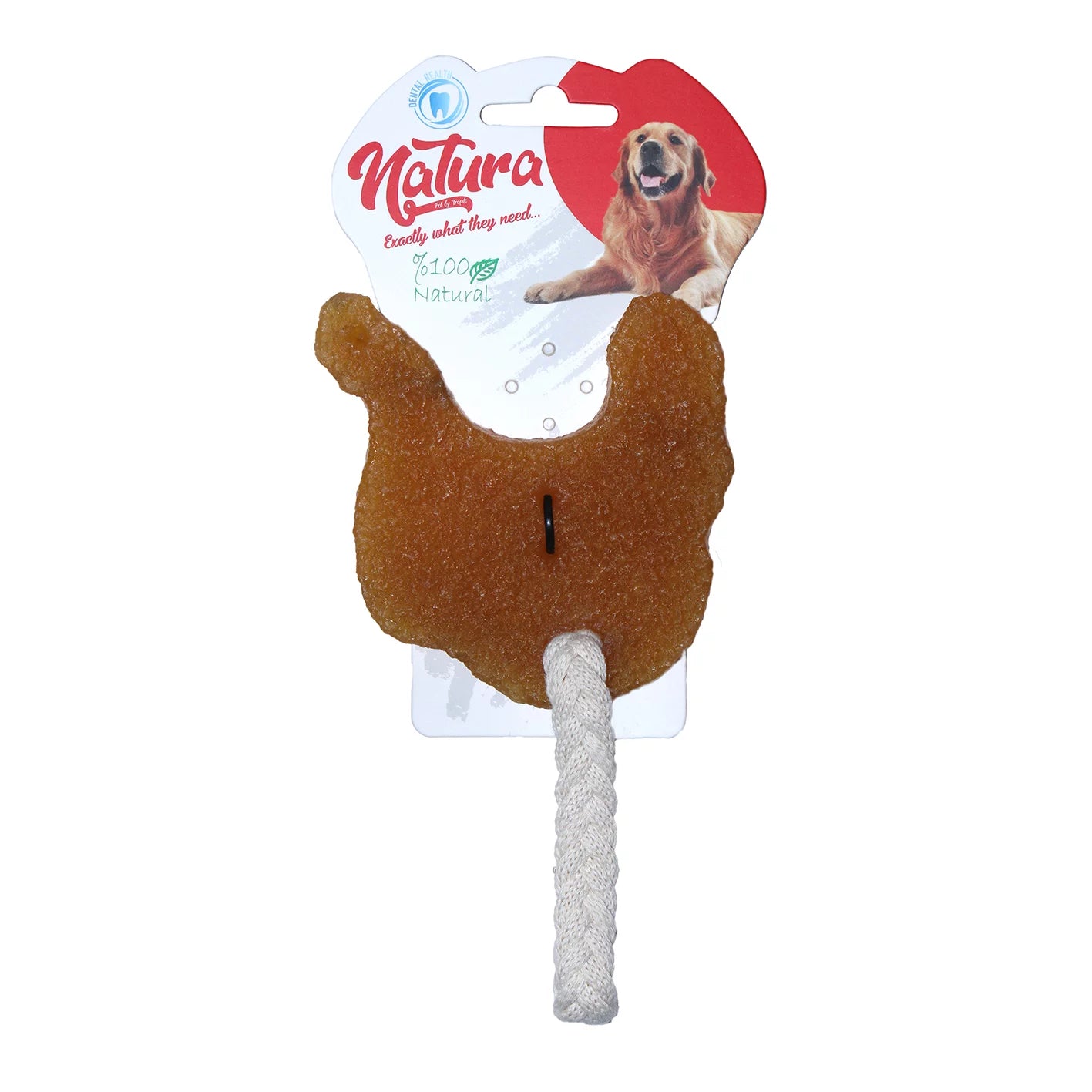 Jucărie pentru câini – Natura Rubber Chicken Dog Chew Toy PTH-064 (17 cm)