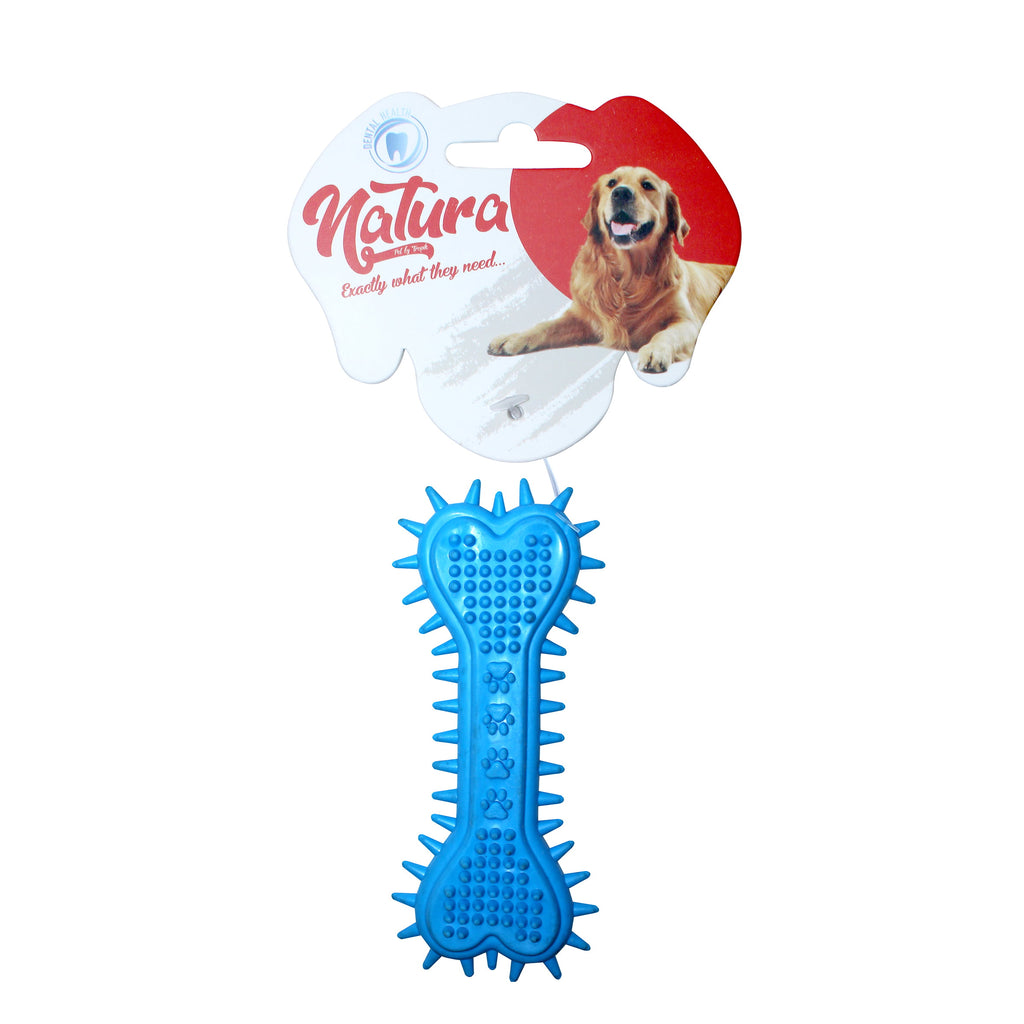 Jucărie pentru câini – Natura Plastic Heart & Paw Patern Bone Dog Toy (15 Cm)