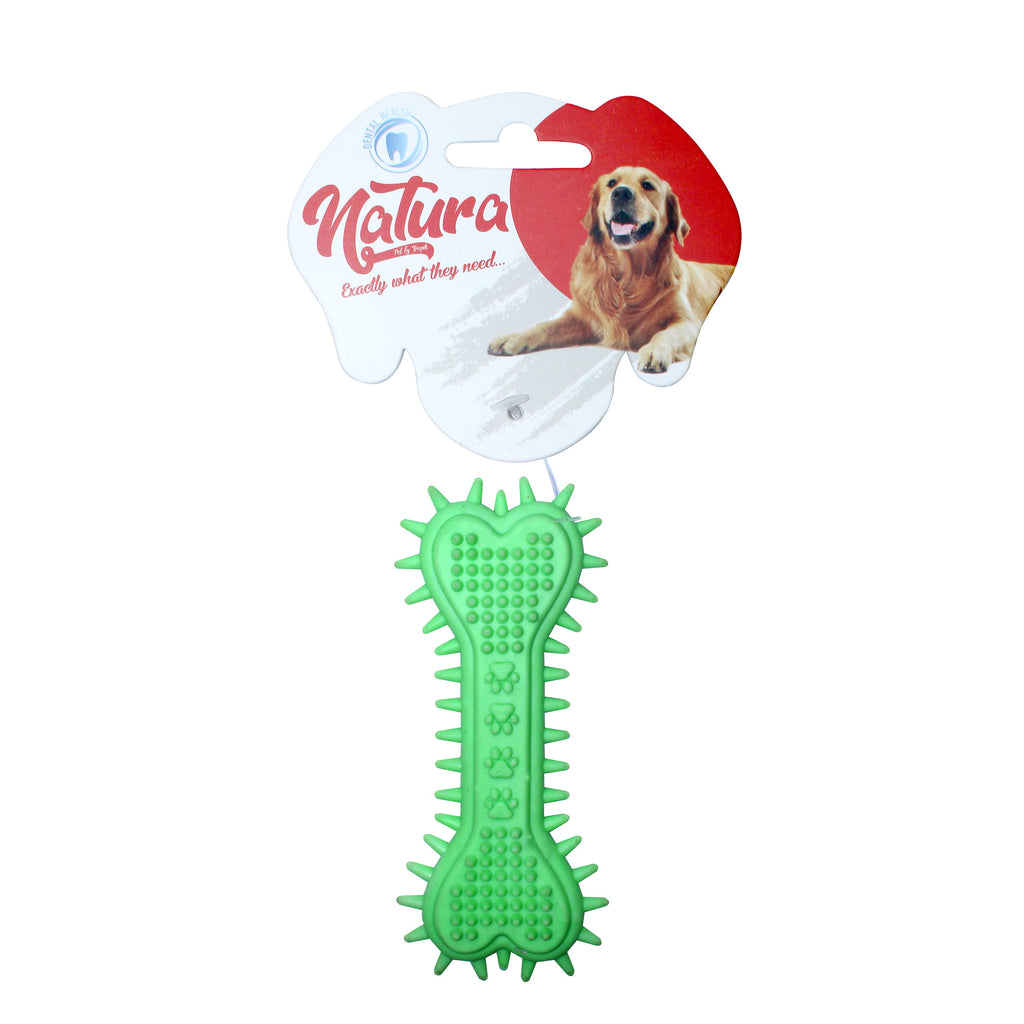 Jucărie pentru câini – Natura Plastic Heart & Paw Patern Bone Dog Toy (15 Cm)