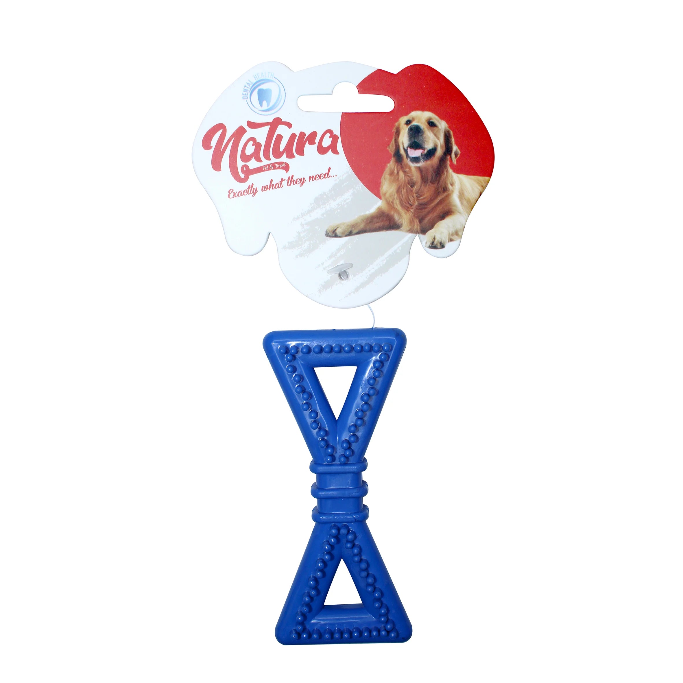 Jucărie pentru câini – Natura Plastic Triangle Bone Dog Toy (12,5 cm)