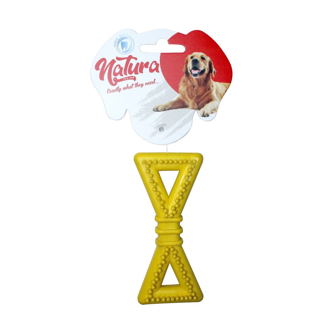 Jucărie pentru câini – Natura Plastic Triangle Bone Dog Toy (12,5 cm)