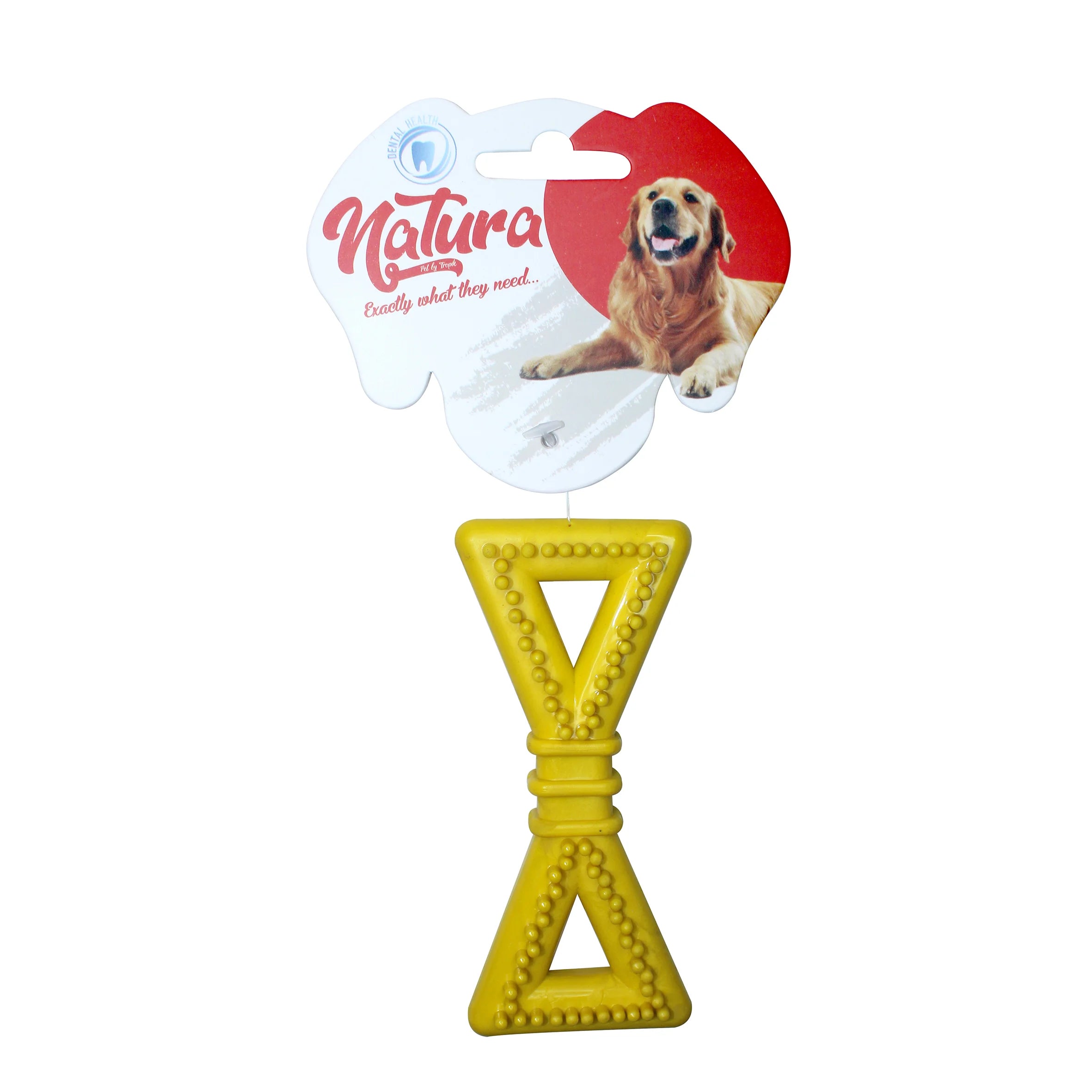 Jucărie pentru câini – Natura Plastic Triangle Bone Dog Toy (12,5 cm)
