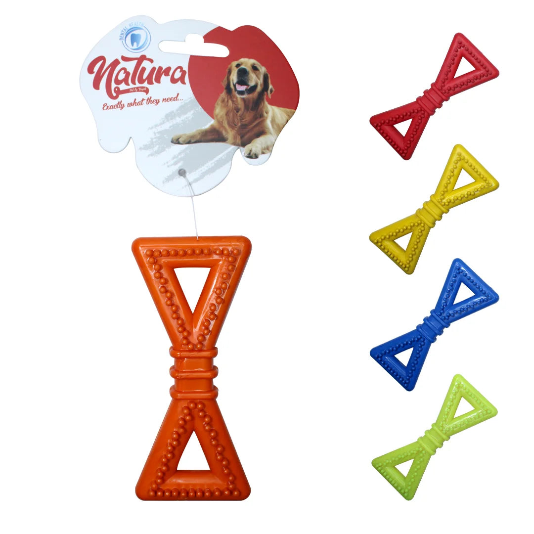 Jucărie pentru câini – Natura Plastic Triangle Bone Dog Toy (12,5 cm)