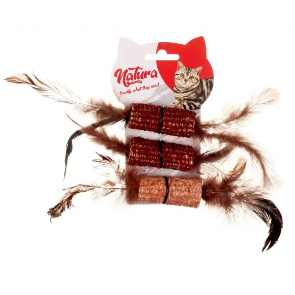 Set de Jucărie Pentru Pisici dentară Natura cu pene PTC-002 (25 cm)