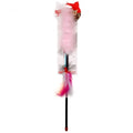 Jucărie pentru pisici – Natura Plush Feathered Cat Toy Rod PTC-025 (45 cm)