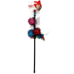 Load image into Gallery viewer, Jucărie pentru pisici – Natura Triple Shiny Ball Cat Toy Rod PTC-034 (45 cm)
