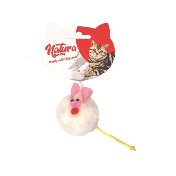 Jucărie pentru pisici – Natura Plush Mouse Ball Cat Toy PTC-040 (7 cm)