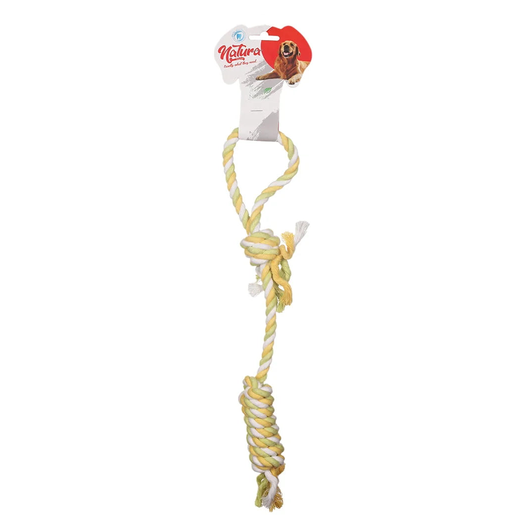 Jucărie pentru câini – Natura Dog Rope With Handle Dog Toy PTH-013 (43 cm)