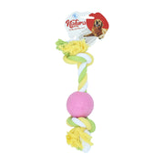 Jucărie pentru câini – Natura Rope Dog Toy With Plastic Ball PTH-035 (30 cm)