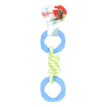 Jucărie pentru câini – Natura Dental Rope Dog Toy With Twin Plastic Ring PTH-042 (27 cm)
