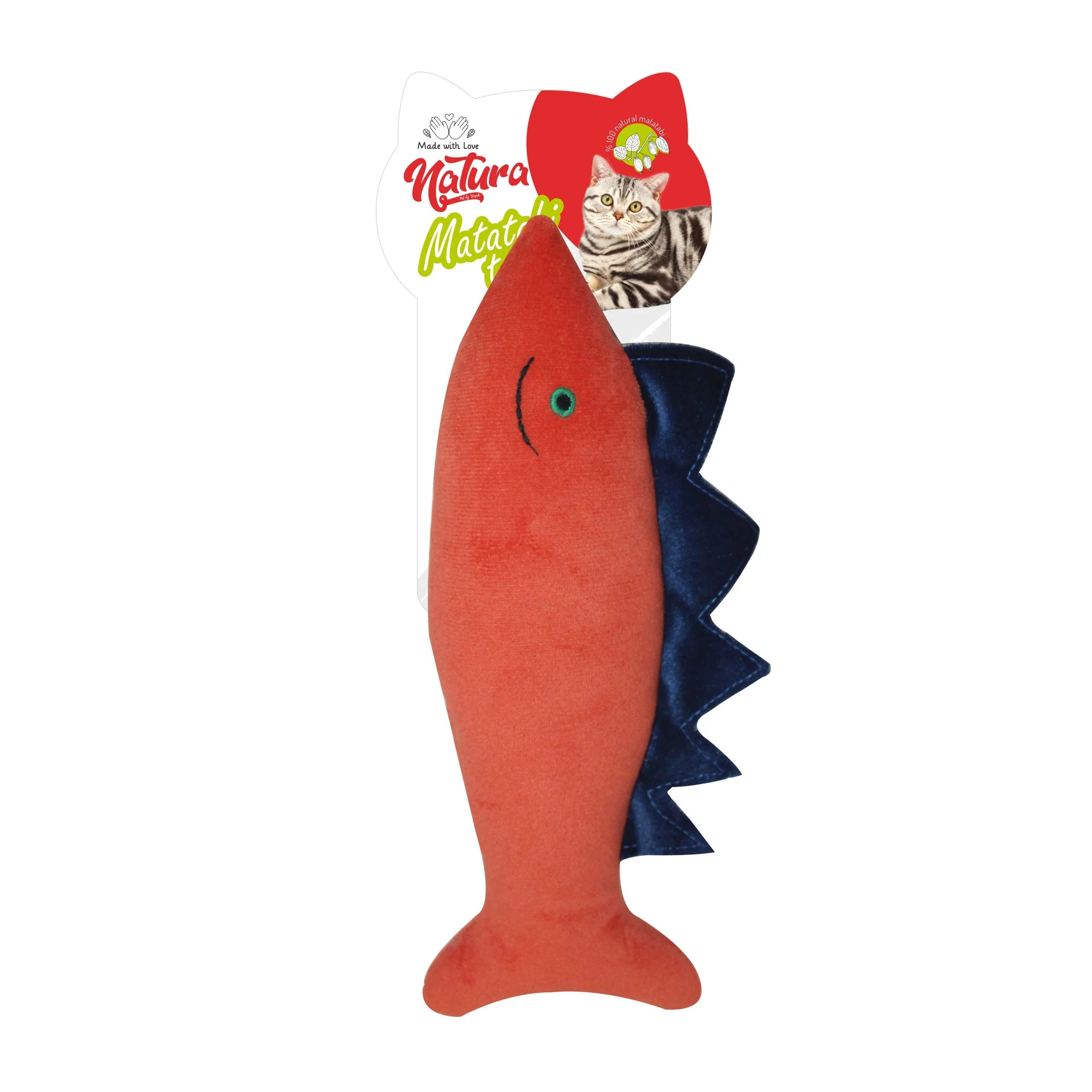 Jucărie pentru pisici – Natura Matatabi Big Fish Cat (20 cm)