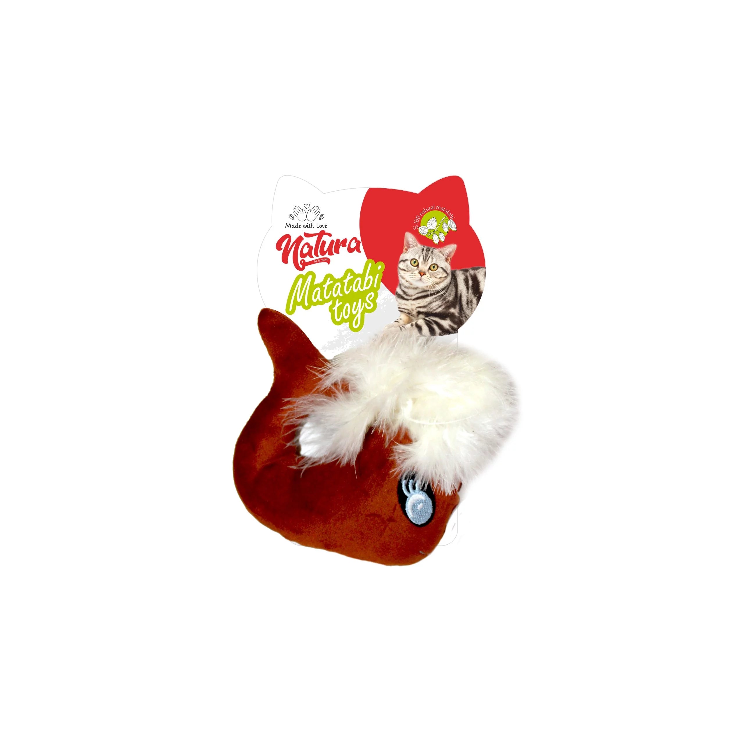 Jucărie pentru pisici – Natura Matatabi Feather Mobydick Cat Toy (11cm)