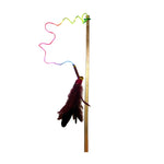 Load image into Gallery viewer, Jucărie pentru pisici – Natura Matatabi Feather Stick Pisică Jucărie (50 cm)
