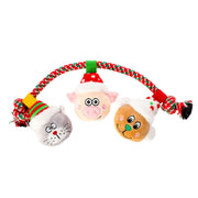 Jucărie de Crăciun din pluș cu frânghie ELF BROTHERS, 34 cm