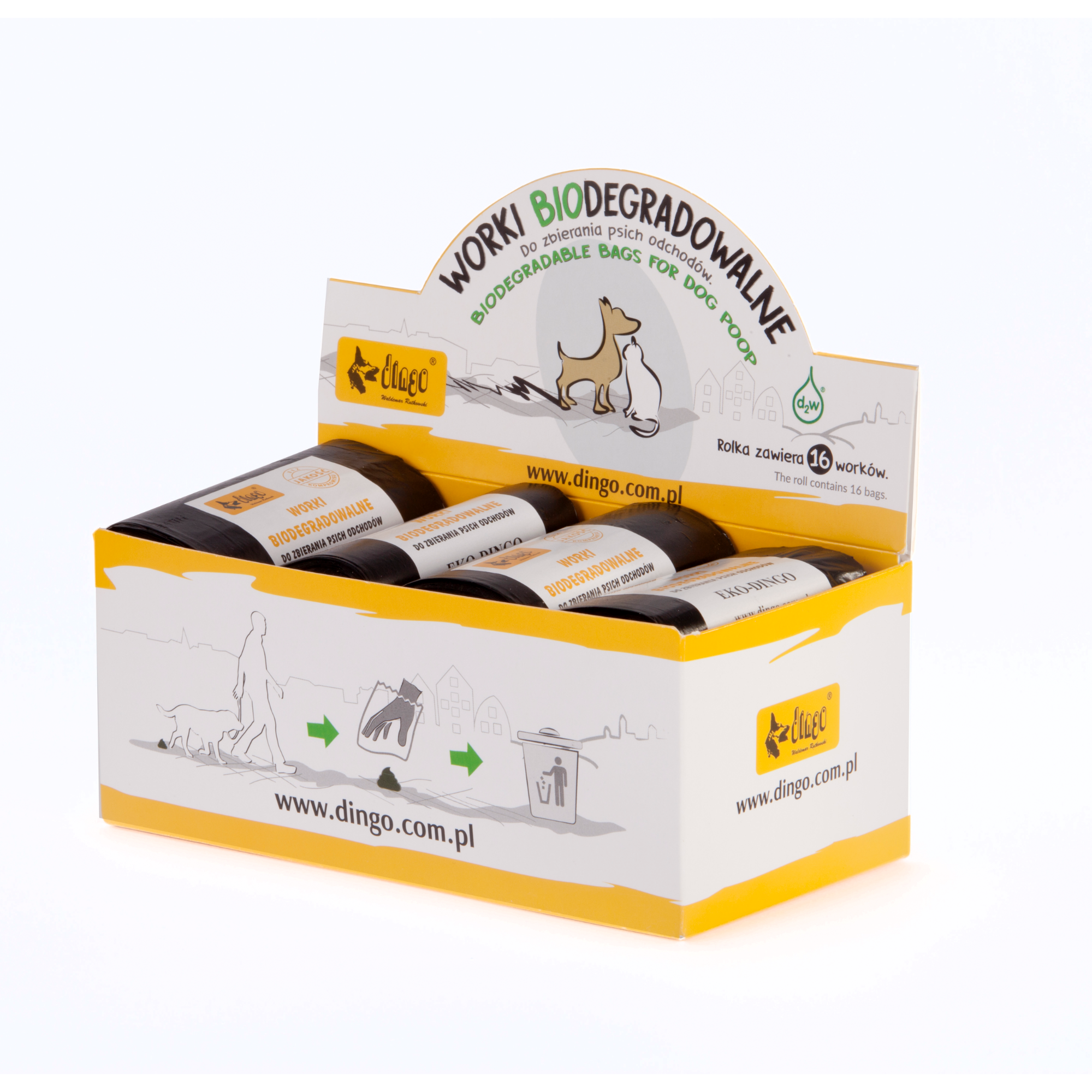 Pungi ecologice pentru excremente 12 role