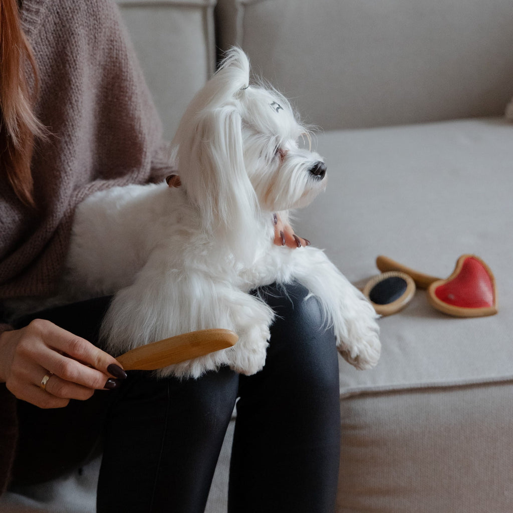 Pieptene cu mâner din bambus și dinți rotativi (21)