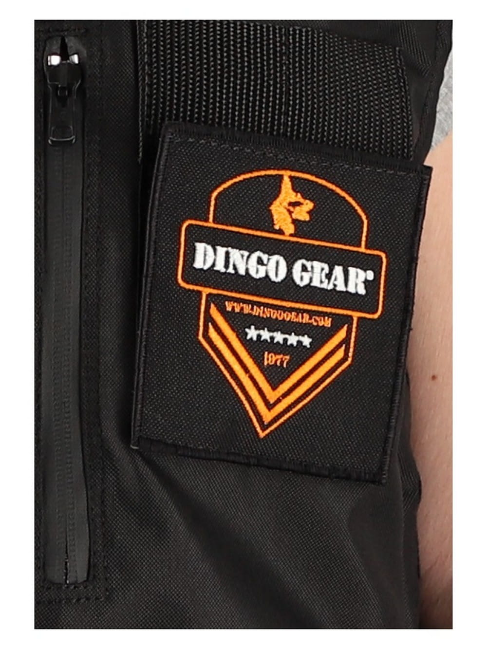 Dingo Gear – vestă de antrenament canin pentru toate anotimpurile, cu glugă, culoare neagră