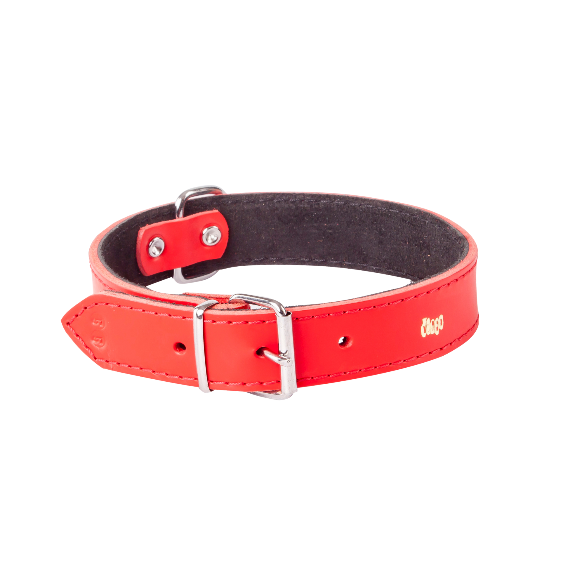 Zgardă clasică căptușită cu piele întoarsă