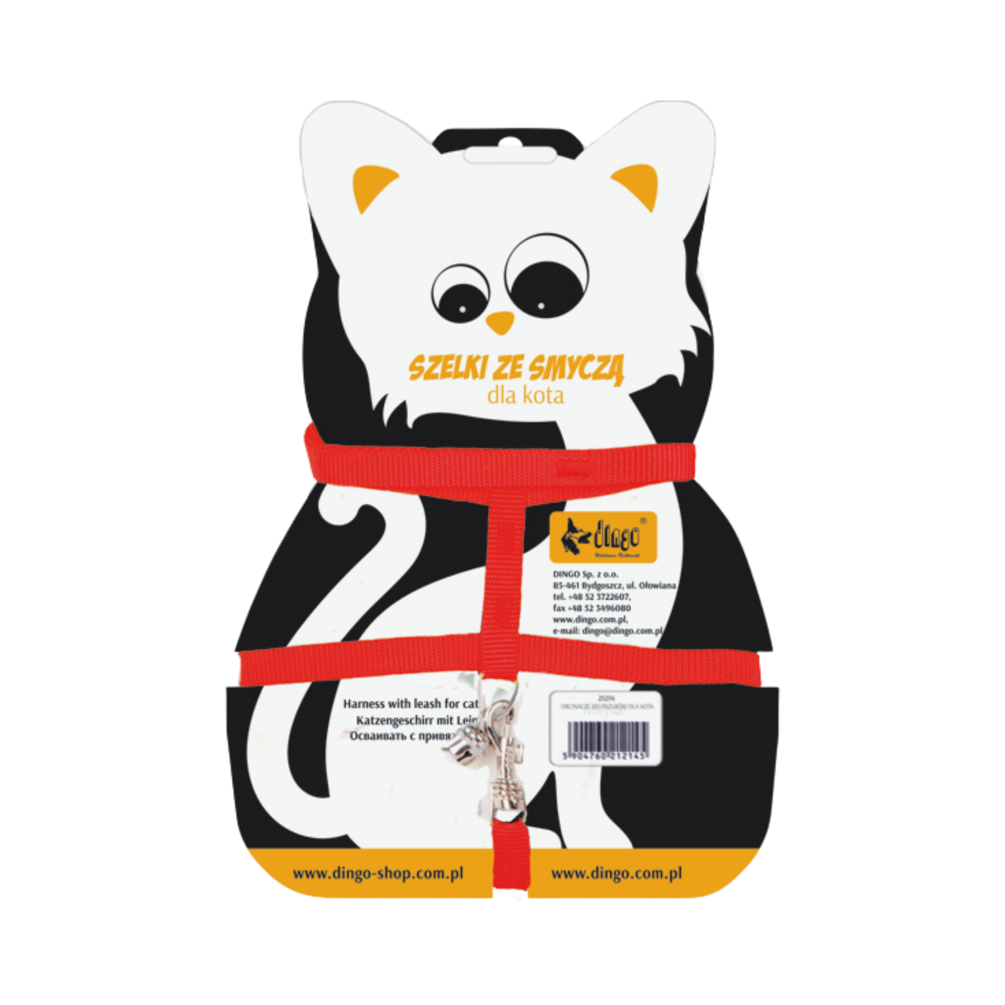 Ham stylon cu lesă pentru pisici