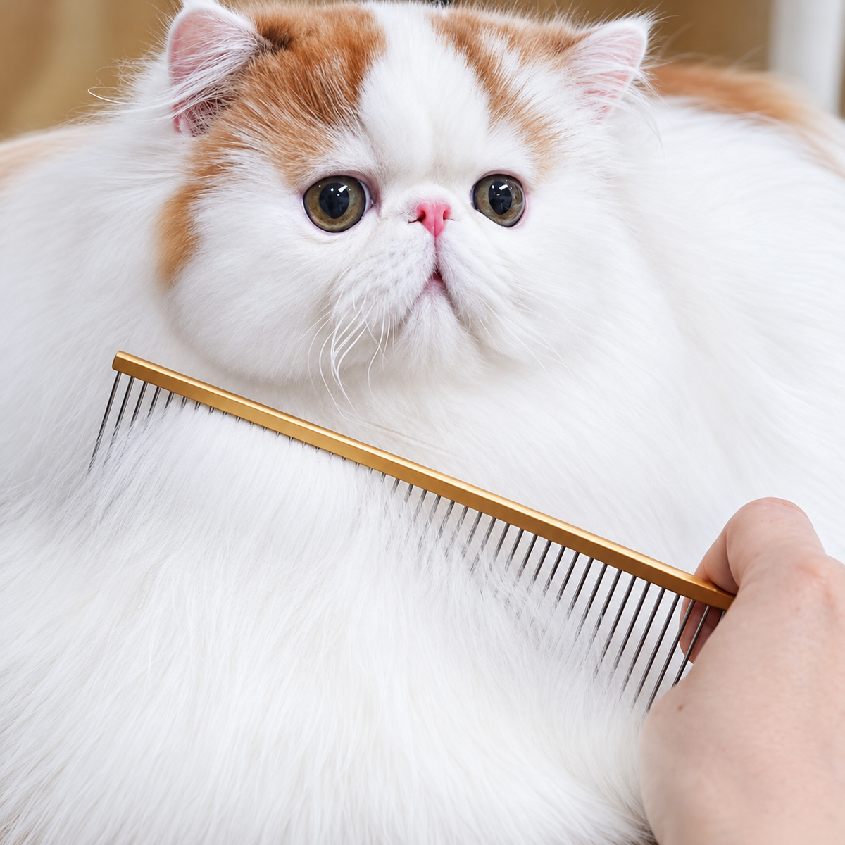 Pieptănarea corpului cu PinkPawPal Pet Comb Mare