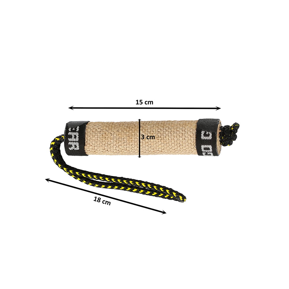 Dingo Gear – Jucărie Tug cilindric dur din iută cu un mâner
