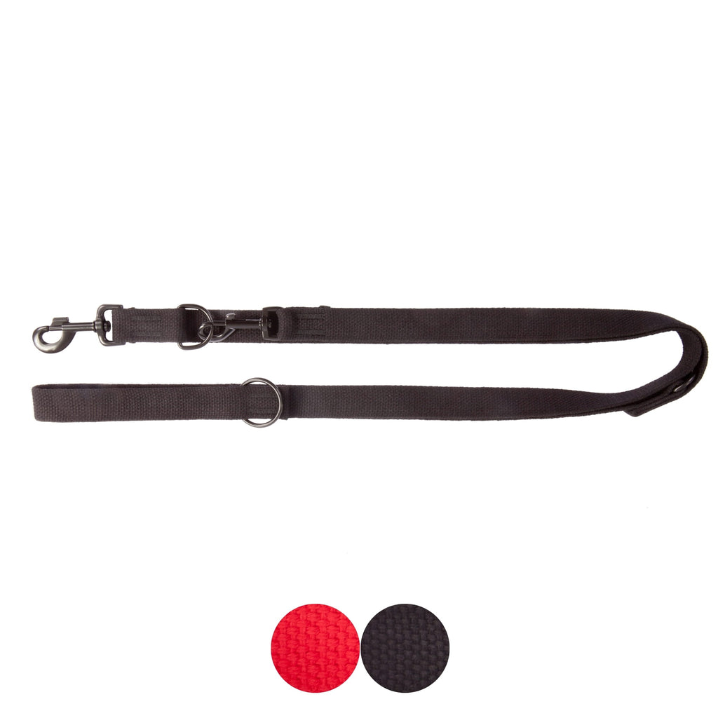 Lesă extensibilă din bandă de bumbac pentru câini