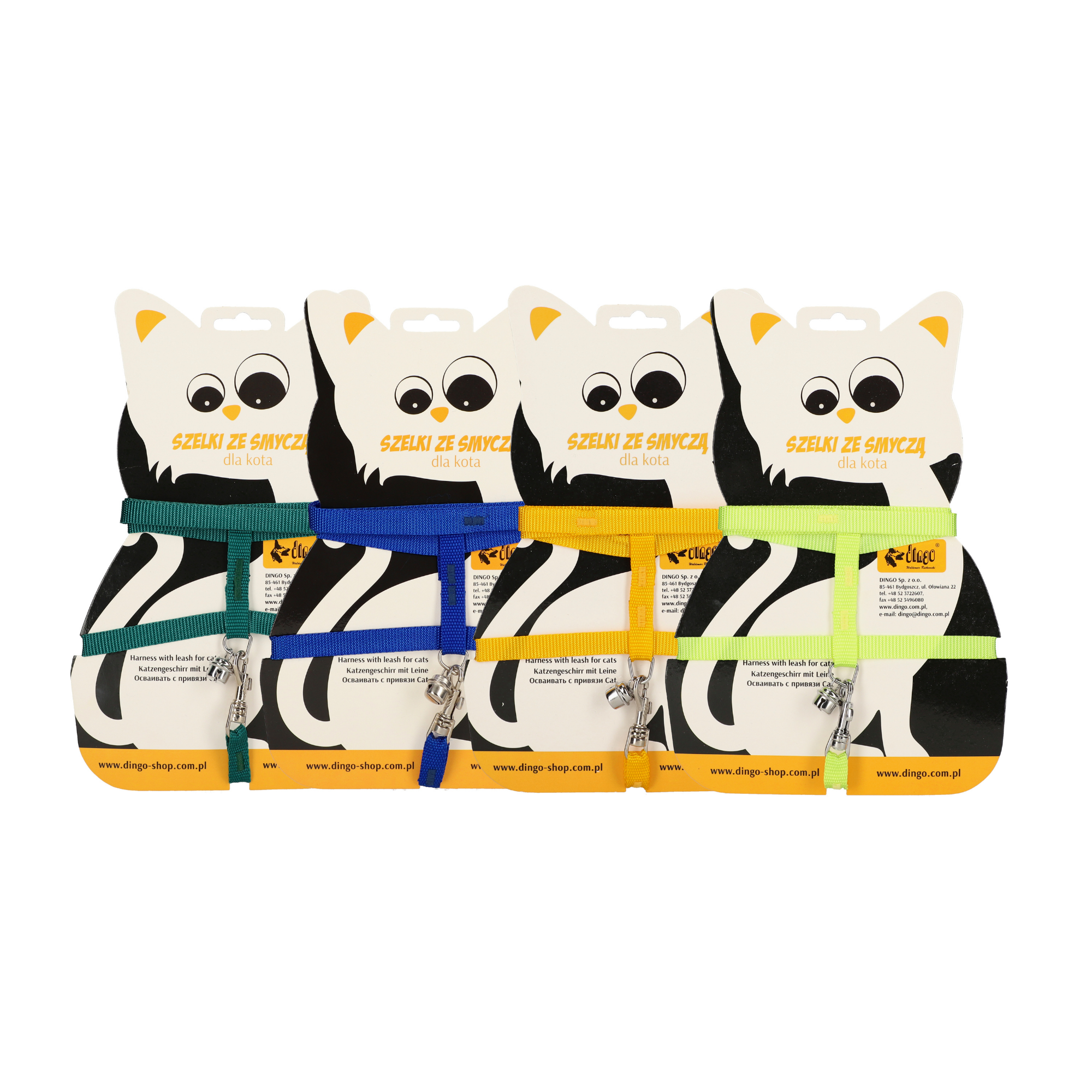 Ham stylon cu lesă pentru pisici