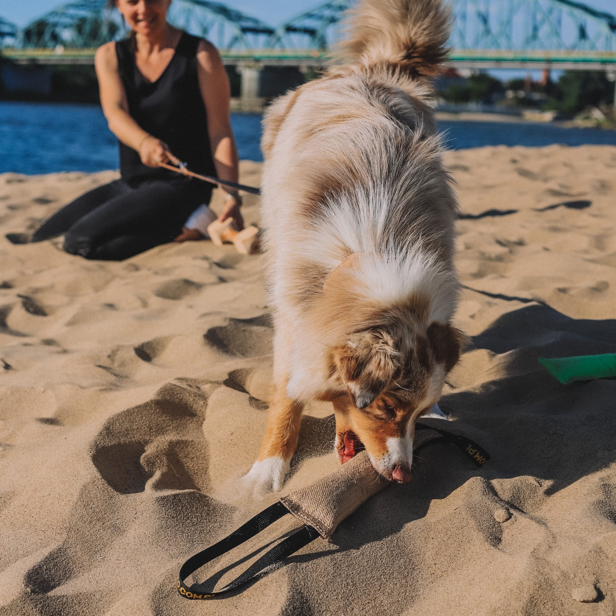 Manșon de dresaj din iută cu 2 mânere 6,0 x 28 cm