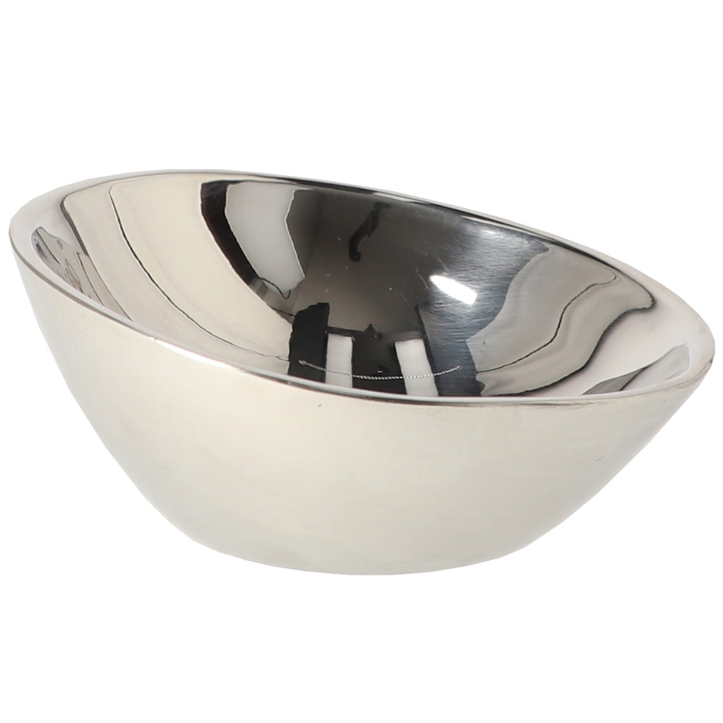 Bol oval metalic pentru pisici