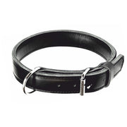 Dingo Gear MAX – zgardă din piele naturală, culoare neagră