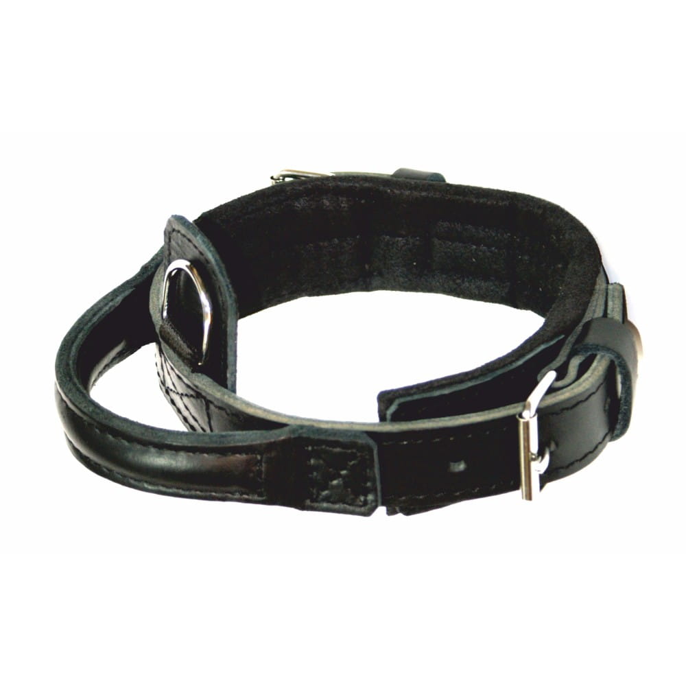 Dingo Gear – Zgardă tip strangulare, HEROS – Zgardă din piele pentru câini | maro | S–XXXL