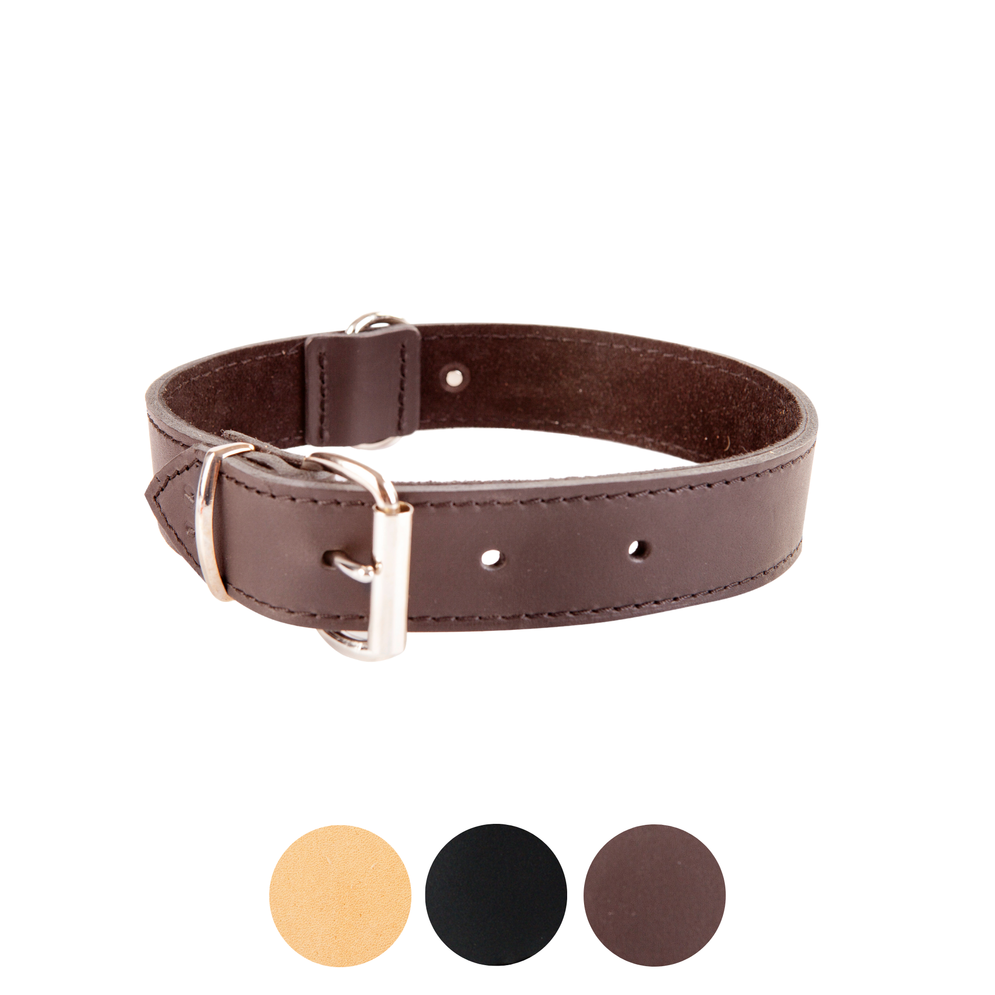 Zgardă clasică căptușită cu piele